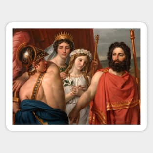 The Anger of Achilles by Jacques-Louis David Magnet